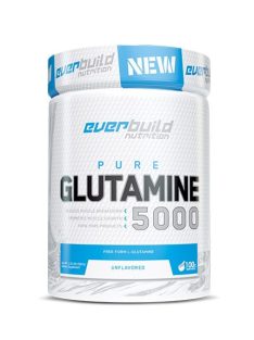   EverBuild Nutrition GLUTAMINE 5000™ - 500g 100%-os gyógyszerészeti tisztaságú - Fehérjeszintézist elősegítő aminosav formula