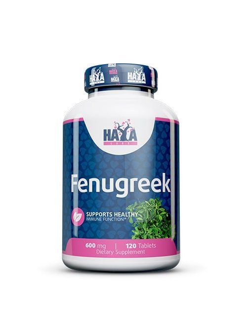 HAYA LABS - Fenugreek 600 mg / 120 tab - Erős gyulladáscsökkentő görögszéna kivonatot tartalmazó étrend-kiegészítő tabletta