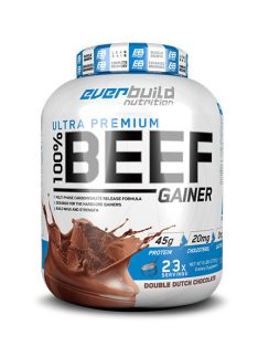   EverBuild Nutrition 100% BEEF GAINER 6 LBS™ / 2720 g - French Vanilla Caramel - Izomtömegnövelő hidrolizált marhafehérje-izolátum 