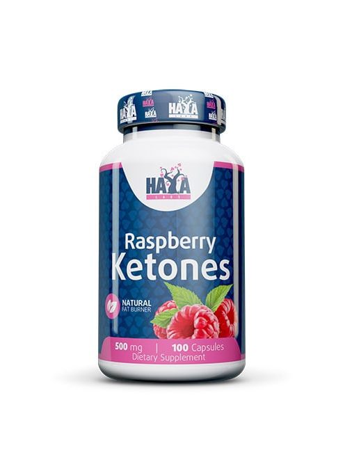 HAYA LABS - Raspberry Ketones 500mg / 100 Caps - Gyors és hatékony fogyás támogató étrend-kiegészítő kapszula