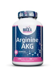   HAYA LABS - Arginine AKG 1000mg. / 100 tabs - Izomnövekedés támogató és energiaszint növelő étrend-kiegészítő tabletta