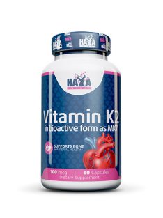   HAYA LABS - Vitamin K2-Mk7 100mcg / 60 kapszula - Csontok egészségének megőrzését segítő étrend-kiegészítő kapszula