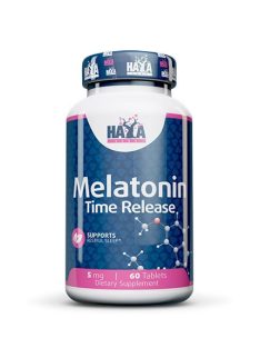   Haya Labs - Melatonin Time Release 5mg. / 60 Tabs - Alvásstimuláló étrend-kiegészítő kapszula