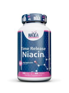   Haya Labs - Niacin Time Release 250mg / 100 tabs. - Alapanyagcsere gyorsító étrend-kiegészítő kapszula
