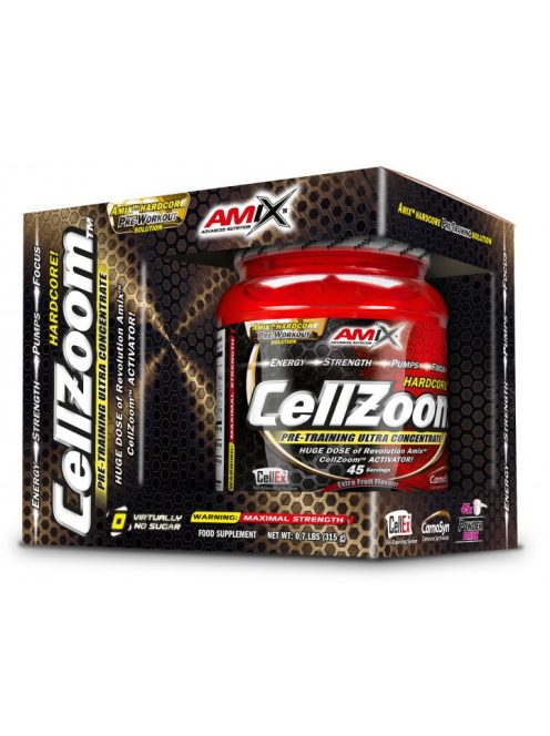 AMIX Nutrition CellZoom® Hardcore Activator (315 g) - Lemon-Lime - Állóképesség, energia maximalizáló nagy hatásfokú étrend-kiegészítő por
