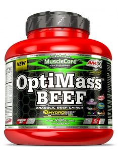   Amix Nutrition - OptiMass™ Beef Gainer 2500g - Double Fudge Chocolate - Marhafehérje-izolátum